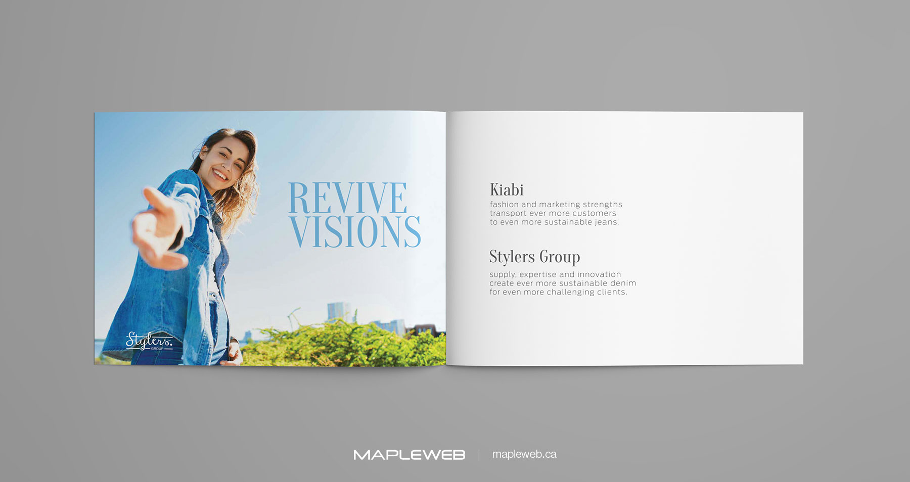 Stylers Open Album Mock Brand design by Mapleweb